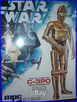 1977 Star Wars MPC C-3PO Model Kit NEW Sealed
