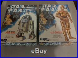 1979 MPC R2-D2 and C-3PO model kits NEW sealed, LOT of 2