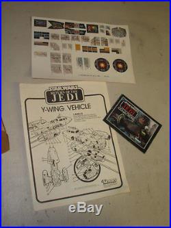 1983 Vintage Star Wars ROTJ Y Wing Fighter Boxed Complete Stickers Mint Complete