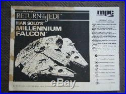 1989 MPC Star Wars RETURN OF THE JEDI Millennium Falcon Model Kit