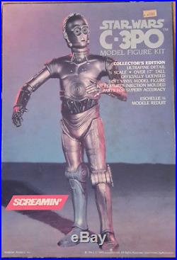 1992 STAR WARS C-3PO Vinyl 1/4 Scale Model Kit-Screamin'-FREE S&H (SWMO-3500)