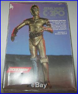 1993 STAR WARS C-3PO Vinyl 1/4 Scale Model Kit Screamin' Figure SPESE GRATIS