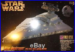 1995 AMT ERTL Star Wars STAR DESTROYER FIBER OPTIC Model Kit No. 8782 -Complete