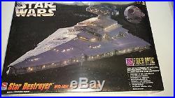 1995 AMT/ERTL Star Wars Star Destroyer with Fiber Optic Lighting System Unopened