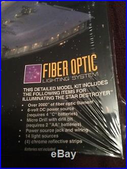 1995 Star Wars Star Destroyer Fiber Optic Lighting Model Kit #8782 NEW Sealed