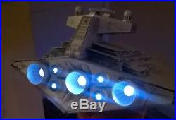 1/2700 Large Star Destroyer model with led lighting / Flickering engine led's