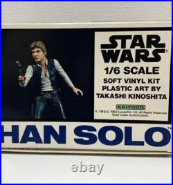 1/6 12 Kaiyodo Star Wars Han Solo Soft Vinyl Model Garage Kit F/S FEDEX EMS