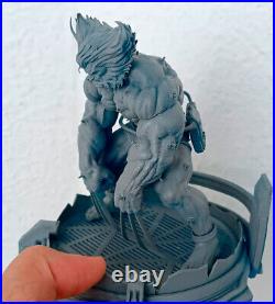 1/6 26cm 2Heads Wolverine 3D Print GK Figure Model Kit Unpainted Unassembled GK