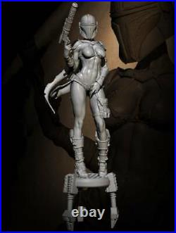 1/6 390mm 3D Print Model Kit Sexy Girl Space Mercenary Star Wars Unpainted