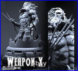 1/8 22CM Wolverine Weapon X 3D Print GK Figure Model Kit Unpainted Unassembled