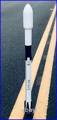 3D Printed SpaceX Falcon 9 Block 5 Rocket Model 187 Scale Removable Stage 1