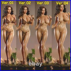 4Version Cavewoman 3D Print Garage Kit Figure Model Kit Unpainted Unassembled GK