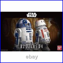 BANDAI 1/12 R2-D2 & R5-D4 ASTROMECH DROIDS MODEL KIT STAR WARS from Japan