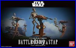 BANDAI Star Wars Battle Droid & Stapp 1/12 Scale Plastic Model Kit NEW