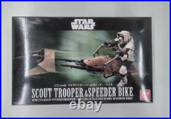 BANDAI Star Wars Scout Trooper and Speeder Bike 1/12 Scale Plastic Model Kit