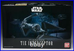 BANDAI Star Wars TIE INTERCEPTOR 1/72 Scale Plastic Model Kit