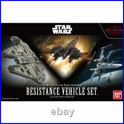 BANDAI Star Wars The Last Jedi 1/144 1/350 RESISTANCE VEHICLE SET Model Kit NEW