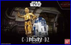 BANDAI Star Wars The Last Jedi C-3PO & R2-D2 1/12 Scale Kit Plastic Model New