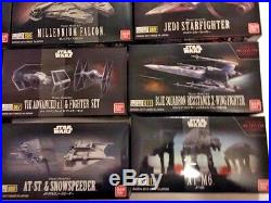 BANDAI Star Wars VEHICLE MODEL 001 to 015 Model Kits NEW USA Seller SET
