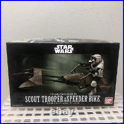 Bandai 1/12 Star Wars Scout Trooper & Speeder Bike (0196693)
