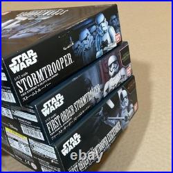 Bandai 1/12 Star Wars Stormtrooper Model Kit Set of 3 Unassembled Figures japan