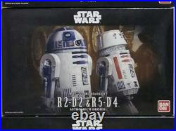 Bandai 1/12 scale R2-D2 & R5-D4 Astromech Droids Model Kit Starwars Brand New
