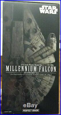 Bandai 1/72 Millennium Falcon Perfect Grade Model Kit + Custom Decals Star Wars