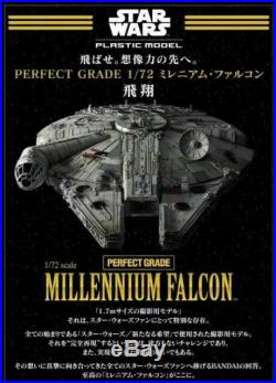 Bandai 216384 Perfect Grade Star Wars Millennium Falcon 1/72 Scale Model Kit