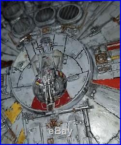 Bandai Millennium Falcon 1/144 Built, Painted, Weathered Star Wars, Han Solo