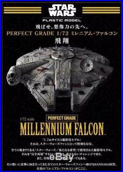 Bandai PG Perfect Grade Star Wars Millennium Falcon 1/72 Model kit Ready To Ship