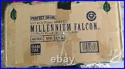 Bandai Perfect Grade 1/72 Millennium Falcon Model Kit. Sealed in Shipper Box