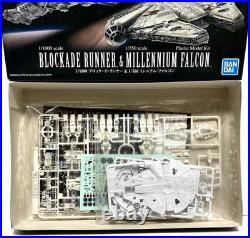 Bandai Star Wars 1/1000 BLOCKADE RUNNER & 1/350 MILLENNIUM FALCON Model Kit New