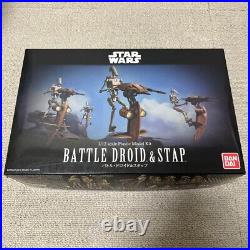 Bandai Star Wars Battle Droid and Stap 1/12 plastic model kit Free shipping