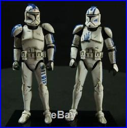 Bandai Star Wars Clone Troopers Echo and Fives 1/12 Custom Painted Figures Model