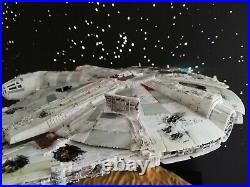 Bandai Star Wars Millenium Falcon 1/144 Model Kit beleuchtet & bemalt