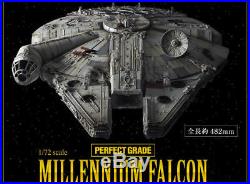 Bandai Star Wars Perfect Grade 1/72 Millennium Falcon Plastic Model Kit New Rare