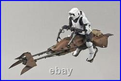 Bandai Star Wars Retour Du Jedi Scout Trooper & Speeder Vélo Modèle Kit Japon