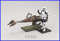 Bandai Star Wars Retour Du Jedi Scout Trooper & Speeder Vélo Modèle Kit Japon