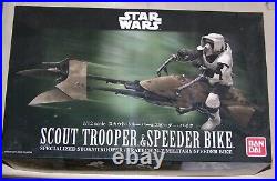 Bandai Star Wars SCOUT TROOPER & SPEEDER BIKE 1/12 Scale Model