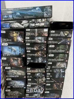 Bandai Star Wars Scale Plastic Model Kit Collection 31 Pieces Unopened