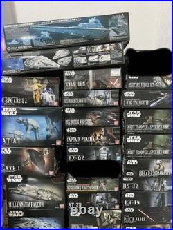 Bandai Star Wars Scale Plastic Model Kit Collection 31 Pieces Unopened