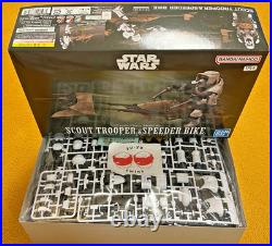 Bandai Star Wars Scout Trooper & Speeder Bike 1/12 Scale Model Kit