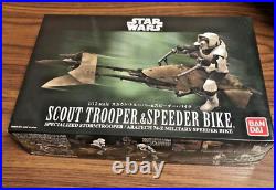 Bandai Star Wars Scout Trooper & Speeder Bike 1/12 Scale Model Kit