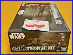 Bandai Star Wars Scout Trooper & Speeder Bike 1/12 Scale Model Kit