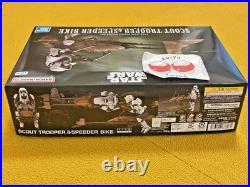 Bandai Star Wars Scout Trooper & Speeder Bike 1/12 Scale Model Kit