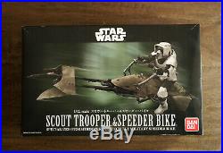 Bandai Star Wars Scout Trooper & Speeder Bike 1/12 scale model