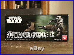 Bandai Star Wars Scout Trooper & Speeder Bike 1/12 scale model