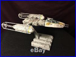 Bandai Star Wars Y-Wing Starfighter Model 1/72 Scale FULLY BUILT & PAINTED