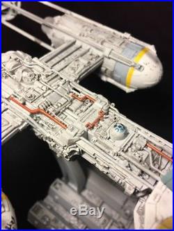 Bandai Star Wars Y-Wing Starfighter Model 1/72 Scale FULLY BUILT & PAINTED