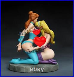 Bella & Cinderella 3D Print Garage Kit Figure Model Kit Unpainted Unassembled GK